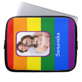Regenbogenfarben Laptopschutzhülle (Vorderseite)