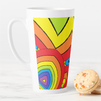 Regenbogenfarben Milchtasse