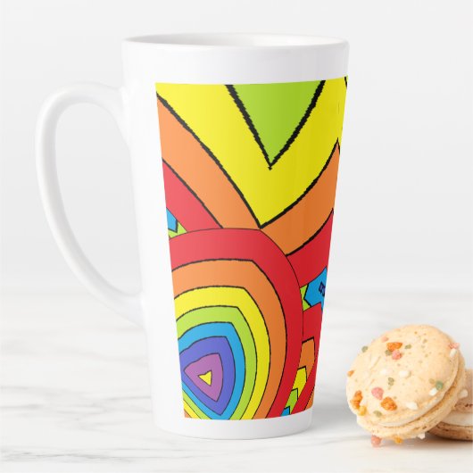 Regenbogenfarben Milchtasse (Beispiel)