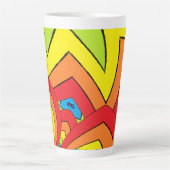 Regenbogenfarben Milchtasse (Vorderseite)