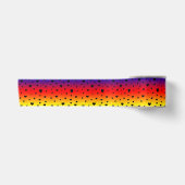 Regenbogenfarben mit schwarzen Lieben, Satinband (Vorderseite)