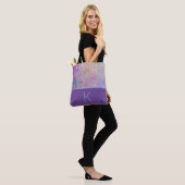 Regenbogenfarben Monogramm Tasche (Am Model)