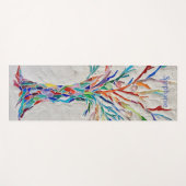 Regenbogenfarben Mosaik Baum des Lebens Yogamatte (Vorderseite (Horizontal))
