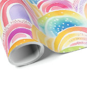 Regenbogenfarben-Muster  Geschenkpapier (Rolleneckpunkt)