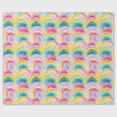 Regenbogenfarben-Muster  Geschenkpapier (Flach)
