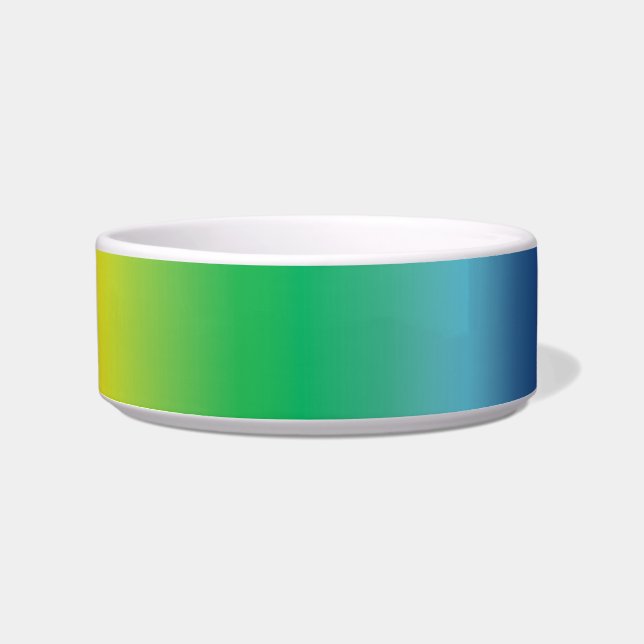 Regenbogenfarben Muster Hund, Katze, Tierschale Napf (Vorderseite)