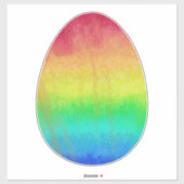 Regenbogenfarben Ostereier gestrichen Aufkleber (Blatt)