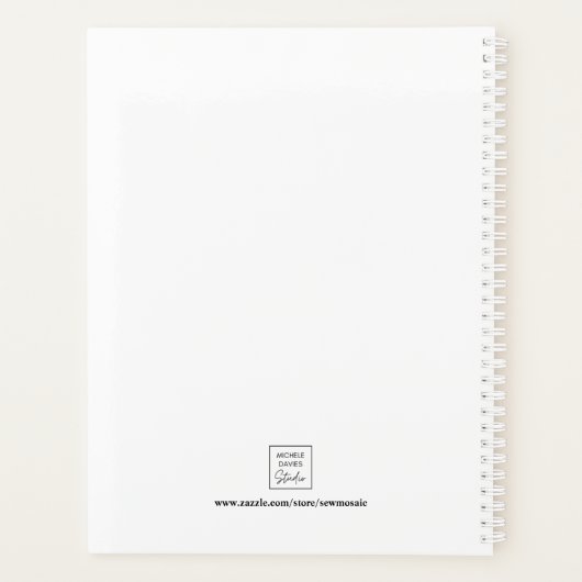 Regenbogenfarben Personalisiert 2021 Planer (Rückseite)