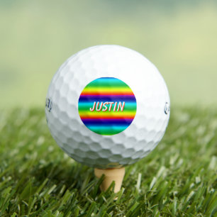 Regenbogenfarben Personalisierter STOLZ Golfball