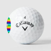 Regenbogenfarben Personalisierter STOLZ Golfball (Logo)