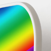 Regenbogenfarben Personalisierter STOLZ Pickleball Schläger (Linke Seite)