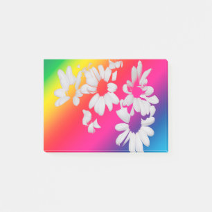 Regenbogenfarben Post-it Klebezettel