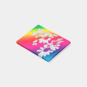 Regenbogenfarben Post-it Klebezettel (angewinkelt)