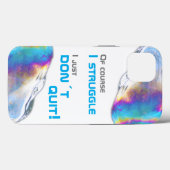 Regenbogenfarben schimmern Bläschen lustige Buchst Case-Mate iPhone Hülle (Rückseite (Horizontal))