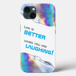 Regenbogenfarben schimmern Bläschen motivierend Zi Case-Mate iPhone Hülle