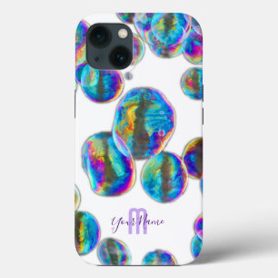Regenbogenfarben schimmern Blasen persönliche Mono Case-Mate iPhone Hülle