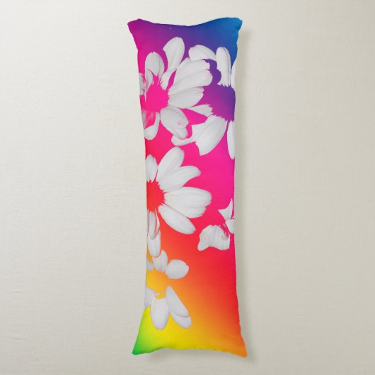 Regenbogenfarben Seitenschläferkissen (Vorderseite Vertikal)