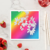 Regenbogenfarben Serviette (Beispiel)