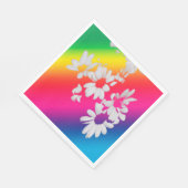 Regenbogenfarben Serviette (Ecke)