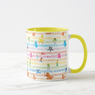 Regenbogenfarben-Sesam-Partner-Muster Tasse