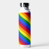 Regenbogenfarben, Streifen und Stolz, LGBT-Gemeins Trinkflasche (Links)