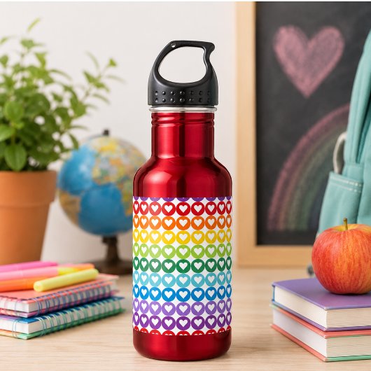 Regenbogenfarben  | Süßes für den Schulstart Edelstahlflasche