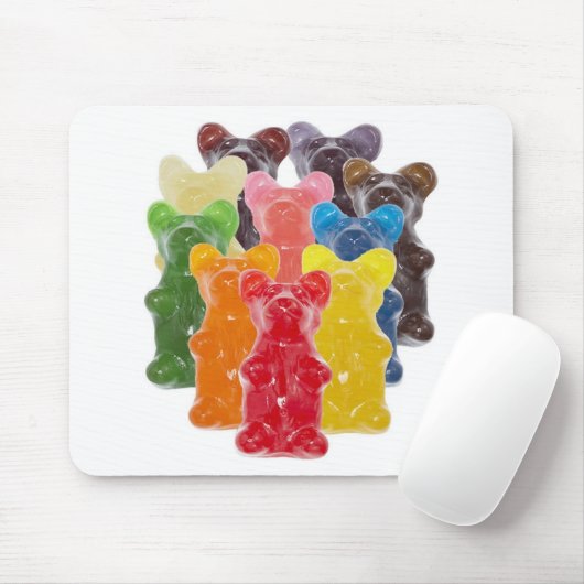 Regenbogenfarben Süßwarenliebhaber Mousepad (Mit Mouse)