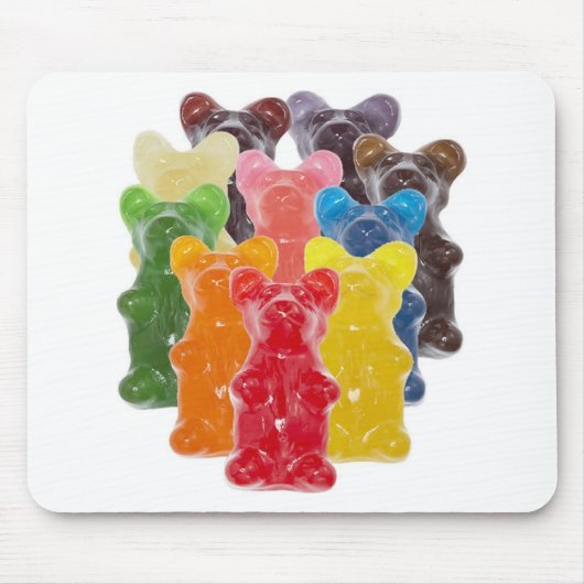 Regenbogenfarben Süßwarenliebhaber Mousepad (Vorne)