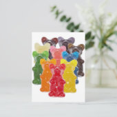 Regenbogenfarben Süßwarenliebhaber Postkarte (Stehend Vorderseite)