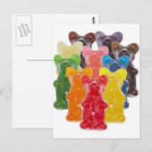 Regenbogenfarben Süßwarenliebhaber Postkarte (Vorne/Hinten)