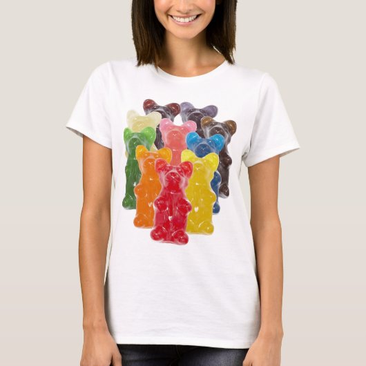 Regenbogenfarben Süßwarenliebhaber T-Shirt (Vorderseite)