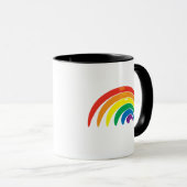 Regenbogenfarben Tasse (VorderseiteRechts)