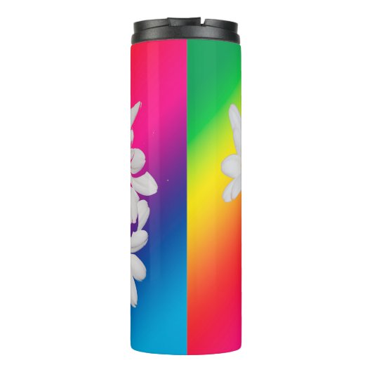 Regenbogenfarben Thermosbecher (Rückseite)