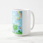 Regenbogenfarben und -baum kaffeetasse (VorderseiteRechts)