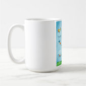 Regenbogenfarben und -baum kaffeetasse (Links)