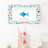 Regenbogenfarben unter dem Regenbogenfisch Banner (Insitu)