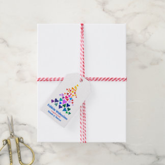 Regenbogenfarben Weihnachtsbaum Geschenkanhänger