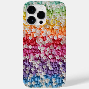 REGENBOGENFARBENE 3D-PAPERBLUMENBLÄTTER Case-Mate iPhone 14 PRO MAX HÜLLE