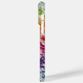 REGENBOGENFARBENE 3D-PAPERBLUMENBLÄTTER Case-Mate iPhone HÜLLE (Rückseite / Links)