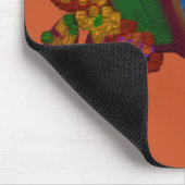 Regenbogenfarbene Blumen Mousepad (Ecke)