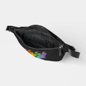 Regenbogenfarbene Drachen Cartoon Bauchtasche (Offen)