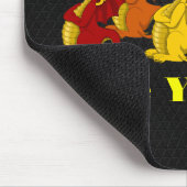 Regenbogenfarbene Drachen Cartoon Mousepad (Ecke)