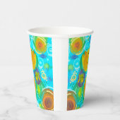 Regenbogenfarbene Frösche Tasse Pappbecher (Rechts)