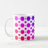 Regenbogenfarbene Kreismuster Kaffeetasse (Links)