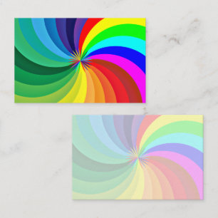 Regenbogenfarbene Mandala-46556 Visitenkarte