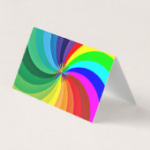 Regenbogenfarbene Mandala-46556 Visitenkarten (Rückseite)