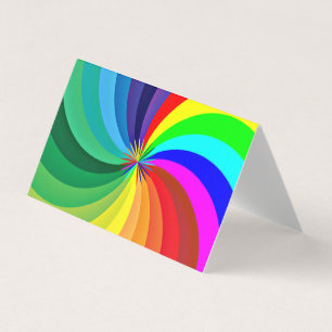 Regenbogenfarbene Mandala-46556 Visitenkarten