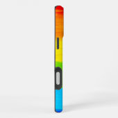 Regenbogenfarbene Pinselstriche iPhone Hülle (Rechte Seite)