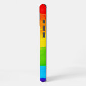 Regenbogenfarbene Pinselstriche iPhone Hülle (Linke Seite)