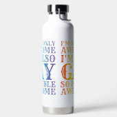 REGENBOGENFARBENE POSITIVE PRIDE-AUSSAGE TRINKFLASCHE (links)